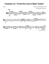 Fantasia on "Christ the Lord is Risen Today" for Solo Viola - an Easter Hymn - PDF Download